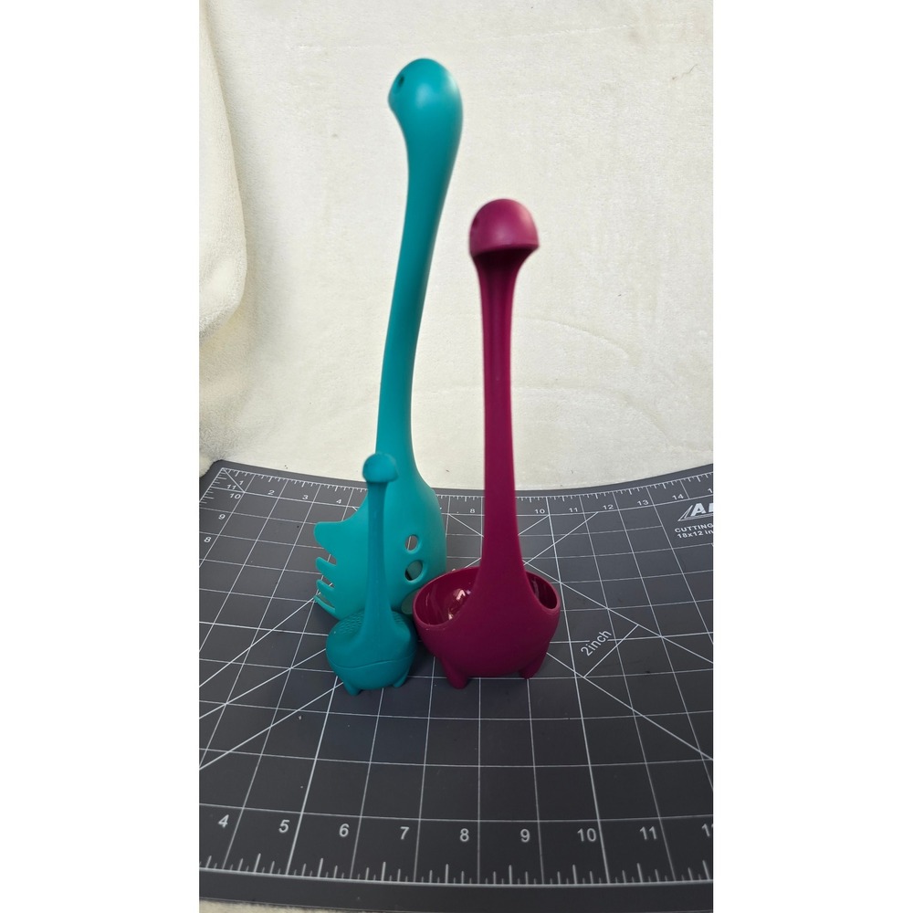 OTOTO Design Nessie Kitchen Tool Set Ladle Pasta Server Tea Infuser 3 Piece
